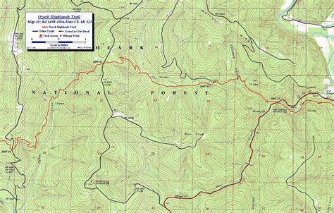 Trail maps, Ozark, Ozark mountains