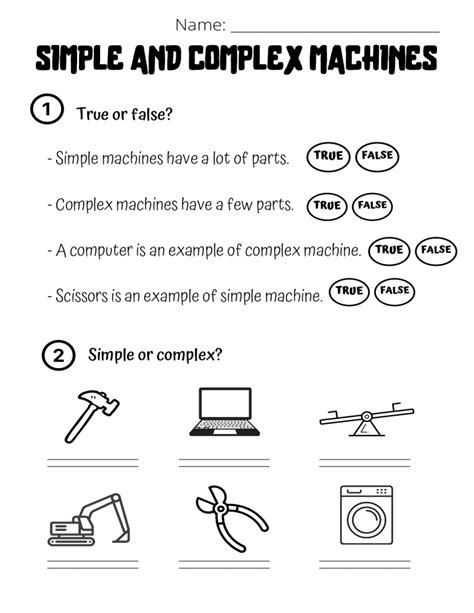 SIMPLE AND COMPLEX MACHINES