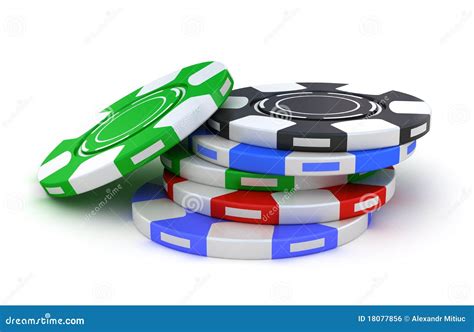 Gambling Poker Chips Different Colors Stock Illustration - Illustration ...