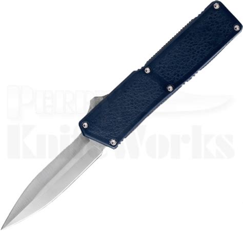 Lightning Blue D/A OTF Automatic Knife (3.25" Satin) - Perry Knife Works