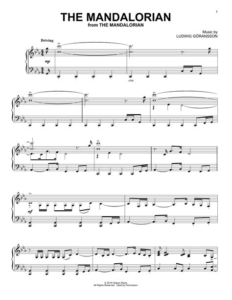 Download Mandalorian Theme Sheet Music Alto Sax Gif // Alto Sax Sheet Music