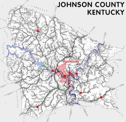 Johnson County, Kentucky - Kentucky Atlas and Gazetteer