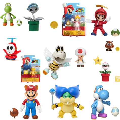 SUPER MARIO 4-Inch Action Figures Collection - Walmart.com