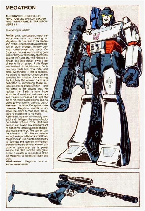 Megatron from Marvel Transformers Comics | Transformers comic ...