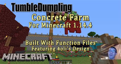 Concrete Farm for Minecraft 1.14.4 (Uses Function Files) Minecraft Project