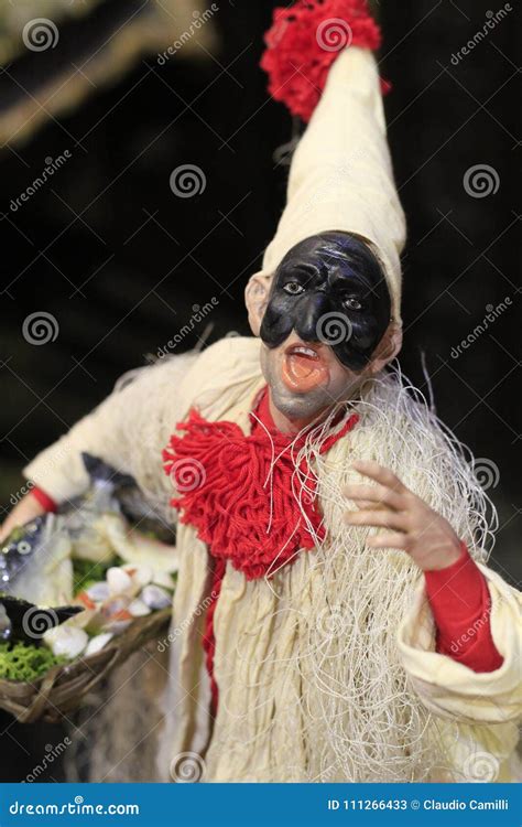 Pulcinella in Naples stock image. Image of celebration - 111266433