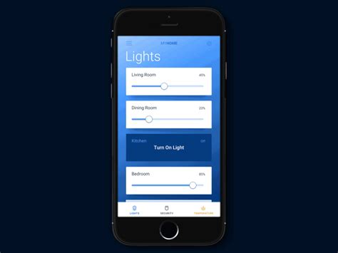 Smart Home Lights by Sean McCormick on Dribbble