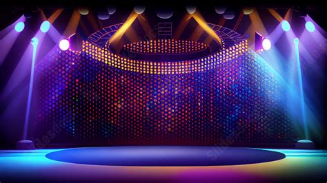 Stage Cool Colorful Lights Powerpoint Background For Free Download ...