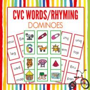 Rhyming Dominoes Game with CVC Words - Childhood101 Shop