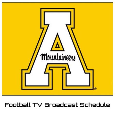 Appalachian State Mountaineers Football TV Broadcast Schedule 2023