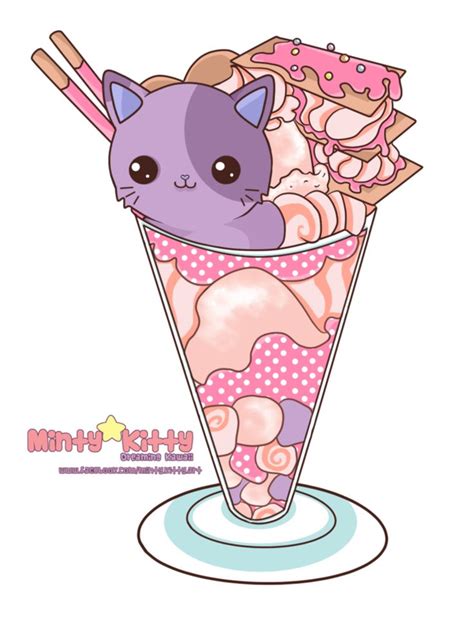 Marshmallow Parfait | Cute stickers, Student art, Kitty