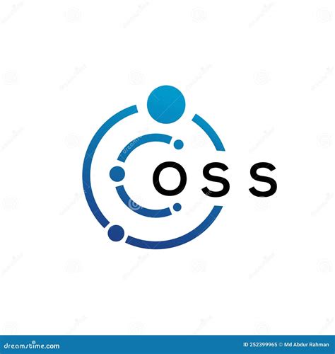 OSS Letter Technology Logo Design on White Background. OSS Creative Initials Letter it Logo ...