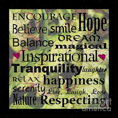 Inspirational Word Art by Eva Thomas