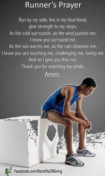 Runners prayer.