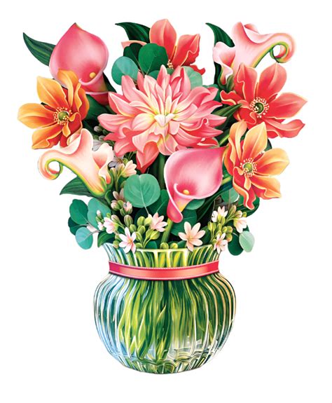 Mini Pop-Up Flower Bouquet: Dear Dahlia– Plunkett's Hallmark