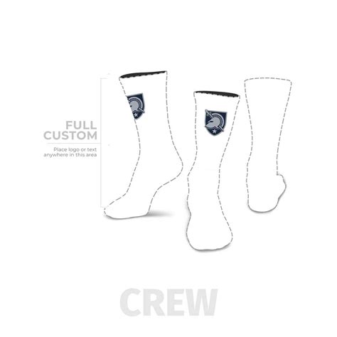 Design Your Own - Crew - Full Custom Printed Sock - SocksRock