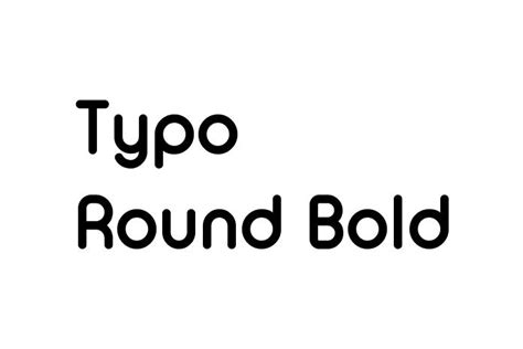 Typo Round Bold Font - Free Font Download