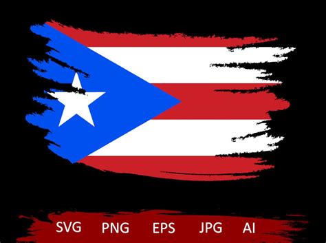 Puerto Rico Flag Svg Puerto Rican Flag Shirt Distressed Flag - Etsy Canada