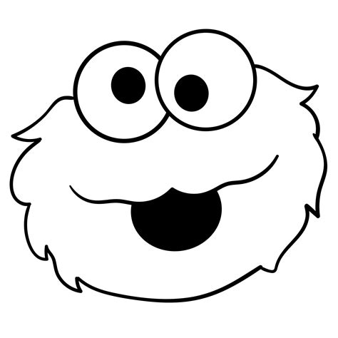 Cookie Monster Face Template Printable - Printable Templates