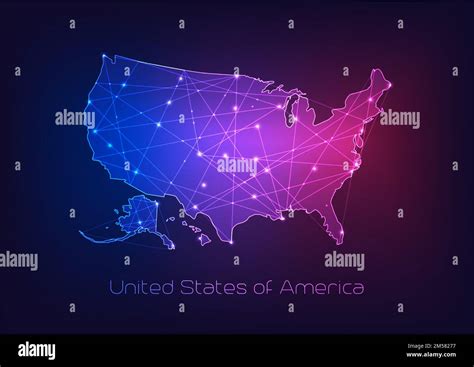 Low Poly Map Of Usa Paper Map Usa Gradient Vector Pap - vrogue.co