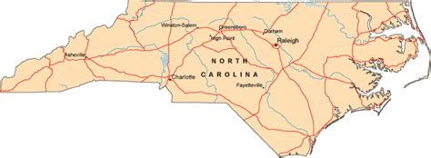 Map of North Carolina