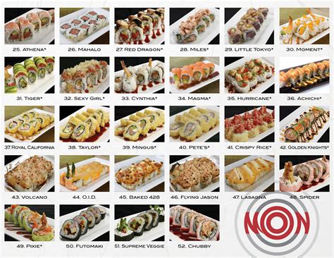 Sushi Mon Menu Sushi & Rolls — Mon Restaurant Group