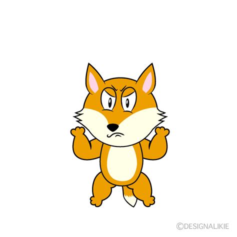 Free Angry Fox Cartoon Image｜Charatoon