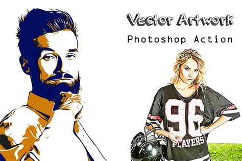 Vector Artwork Photoshop Action - Invent Actions