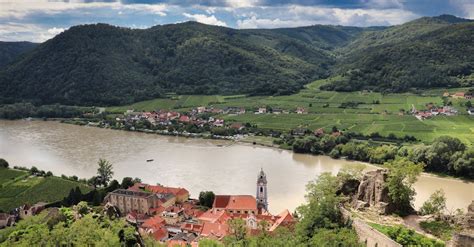 Aerial View of Durnstein in Austria · Free Stock Photo