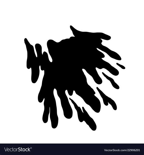 Hand drawn silhouette of water splash Royalty Free Vector