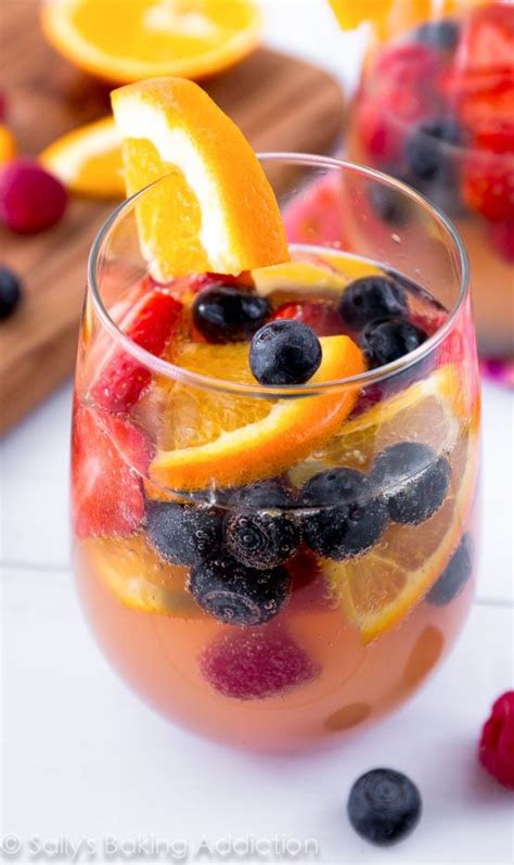 Sparkling Fruit Sangria - Sallys Baking Addiction