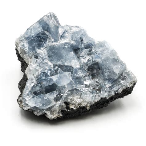 gemZworldCelestine Cluster - Soft Blue Crystal in Cluster formation