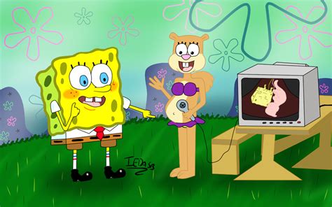 SpongeBob and Sandy, look at the twins! by iedasb on DeviantArt