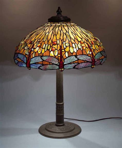 22″ DRAGONFLY AMBER | Tiffany Lamps