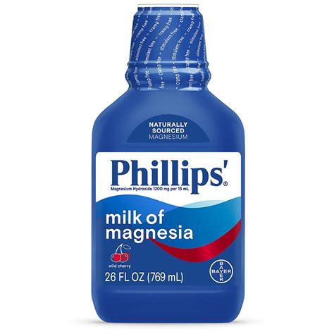 Phillips Milk of Magnesia Saline Laxative Liquid Cherry | Walgreens