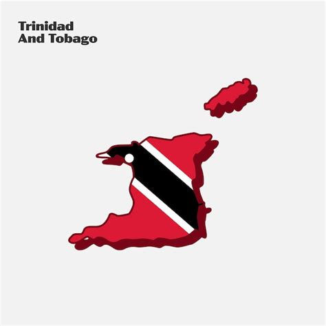 Premium Vector | Trinidad and tobago nation flag map infographic