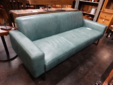 Green Chesterfield Sofa for Sale, Green Leather 3-Seater Sofa