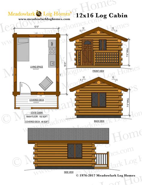 12 X 16 Cabin Floor Plans - floorplans.click