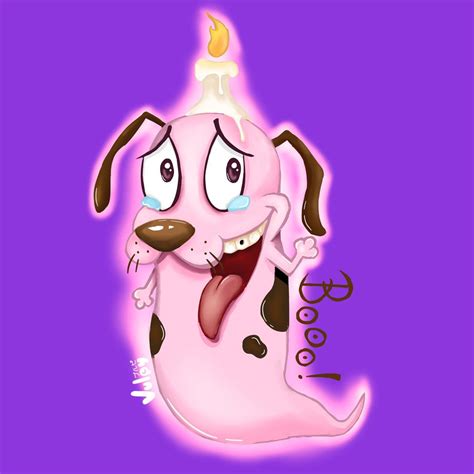 [Fanart] Courage the cowardly dog by TheVulpy on DeviantArt