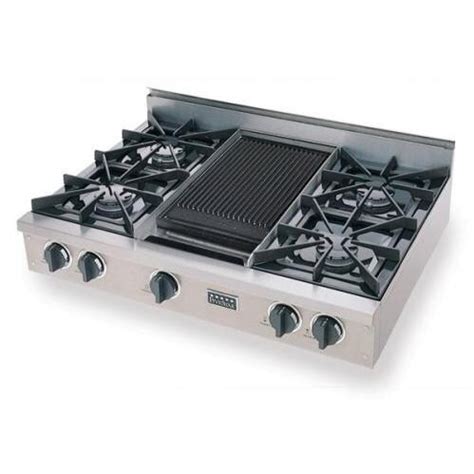 FiveStar Cooktops 36 Inch Natural Gas 4 Burner Cooktop With Griddle ...