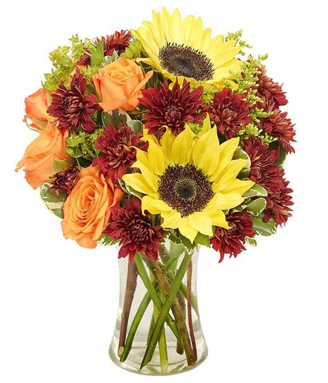 Sunflower & Roses Bouquet - Bouquet.com