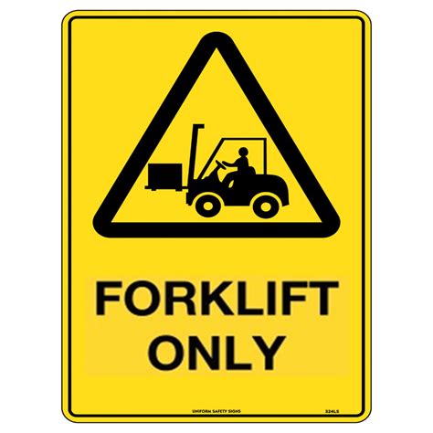 Caution Sign – Forklift Only – Agsafe Store