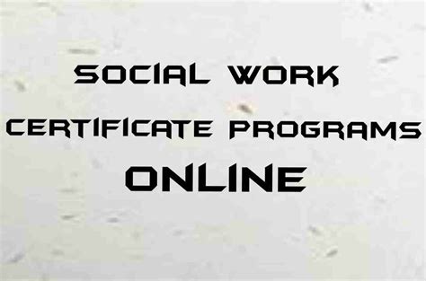 Top 12 Free Online Courses With Certificates Social Work