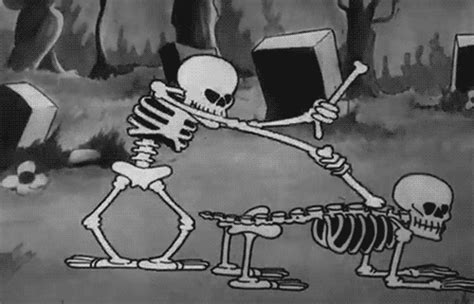 Skeleton Dance, Skeleton Art, 1930s Cartoons, Classic Cartoons, Vintage ...