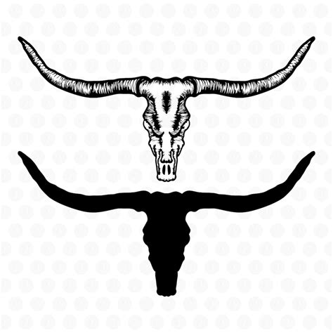 Bull Head Svg Bull Cricut Longhorn Head Skull Svg Cow Head Svg Cow ...