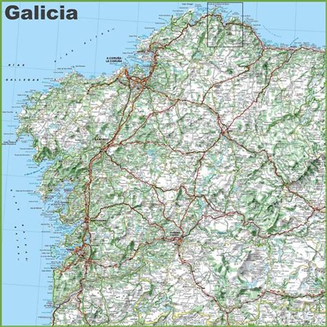 Mapas Detallados de Galicia para Descargar Gratis e Imprimir