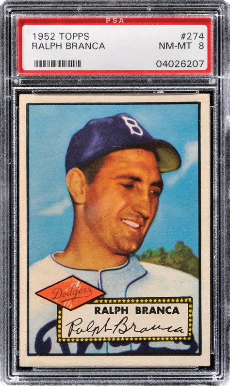 1952 Topps Ralph Branca | PSA CardFacts™