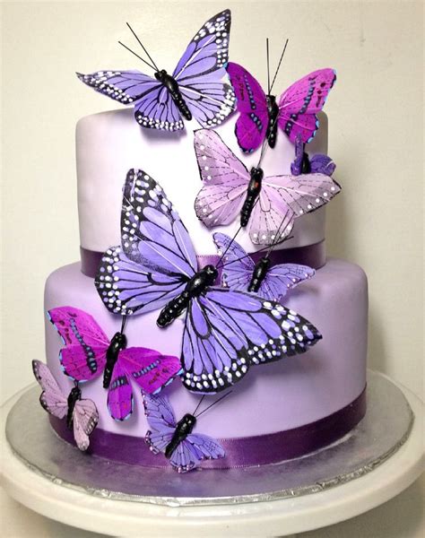 Purple butterfly cake | Purple butterfly cake, Butterfly cakes, Mother ...