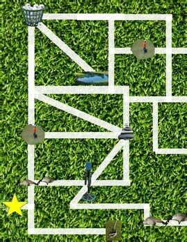 Golf Course Maze by Sammi's Braille Creations | TPT