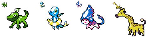 Fakemon Sprites by wittycrow on DeviantArt